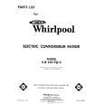 WHIRLPOOL RJE960PW0 Parts Catalog WHIRLPOOL RJE960PW0 Parts Catalog