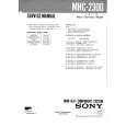 SONY MHC2300 Service Manual SONY MHC2300 Service Manual
