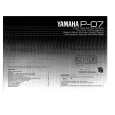 YAMAHA P-07 Owners Manual YAMAHA P-07 Owners Manual