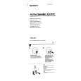 SONY SRSA5 Owners Manual SONY SRSA5 Owners Manual