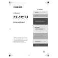 ONKYO TXSR573 Owners Manual ONKYO TXSR573 Owners Manual