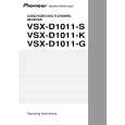 PIONEER VSXD1011G Owners Manual PIONEER VSXD1011G Owners Manual