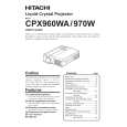 HITACHI CPX960WA Owners Manual HITACHI CPX960WA Owners Manual