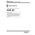 PIONEER AVIC-Z3/XU/UC Owners Manual PIONEER AVIC-Z3/XU/UC Owners Manual