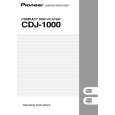 PIONEER CDJ-1000/KUCXJ Owners Manual PIONEER CDJ-1000/KUCXJ Owners Manual