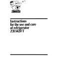 ZANUSSI ZB1420T Owners Manual ZANUSSI ZB1420T Owners Manual