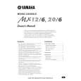 YAMAHA MX20/6 Owners Manual YAMAHA MX20/6 Owners Manual