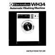 ELECTROLUX WH34 Owners Manual ELECTROLUX WH34 Owners Manual