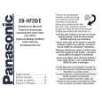 PANASONIC EBHF20 Owners Manual PANASONIC EBHF20 Owners Manual
