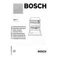BOSCH SMS10 Owners Manual BOSCH SMS10 Owners Manual