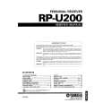 YAMAHA RPU200 Service Manual YAMAHA RPU200 Service Manual
