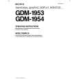SONY GDM-1953 Owners Manual SONY GDM-1953 Owners Manual