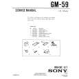 SONY GM-59 Service Manual SONY GM-59 Service Manual