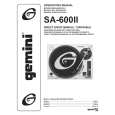 GEMINI SA-600II Owners Manual GEMINI SA-600II Owners Manual