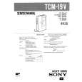 SONY TCM19V Service Manual SONY TCM19V Service Manual