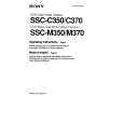 SONY SSCC370 Owners Manual SONY SSCC370 Owners Manual
