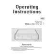 PANASONIC AGW3 Owners Manual PANASONIC AGW3 Owners Manual