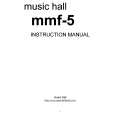 MUSIC HALL MMF-5 Owners Manual MUSIC HALL MMF-5 Owners Manual