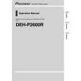 PIONEER DEH-P2600R Owners Manual PIONEER DEH-P2600R Owners Manual