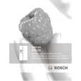 BOSCH B20CS5... Owners Manual BOSCH B20CS5... Owners Manual