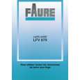 FAURE LFV879 Owners Manual FAURE LFV879 Owners Manual
