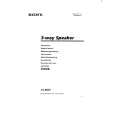 SONY XS-8603 Owners Manual SONY XS-8603 Owners Manual