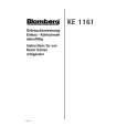 BLOMBERG KE1161 Owners Manual BLOMBERG KE1161 Owners Manual