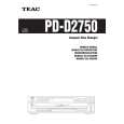 TEAC PD-D2750 Owners Manual TEAC PD-D2750 Owners Manual