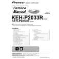 PIONEER KEH-P2030R/XM/EW Service Manual PIONEER KEH-P2030R/XM/EW Service Manual