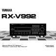 YAMAHA RX-V992 Owners Manual YAMAHA RX-V992 Owners Manual
