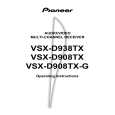 PIONEER VSX-D938TX Owners Manual PIONEER VSX-D938TX Owners Manual