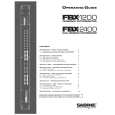 SABINE FBX1200 Owners Manual SABINE FBX1200 Owners Manual