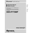 PIONEER DEH-P770MP Owners Manual PIONEER DEH-P770MP Owners Manual