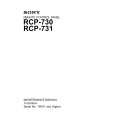 SONY RCP-730 Service Manual SONY RCP-730 Service Manual