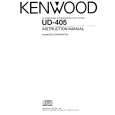 KENWOOD UD405 Owners Manual KENWOOD UD405 Owners Manual
