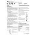 PIONEER S-LF3-F/XTW/E Owners Manual PIONEER S-LF3-F/XTW/E Owners Manual