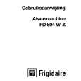 FRIGIDAIRE FD604W Owners Manual FRIGIDAIRE FD604W Owners Manual