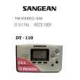 SANGEAN DT110 Manual de Usuario SANGEAN DT110 Manual de Usuario