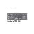 BLAUPUNKT HAMBURG RCM104 Owners Manual BLAUPUNKT HAMBURG RCM104 Owners Manual