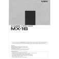 KAWAI MX16 Owners Manual KAWAI MX16 Owners Manual