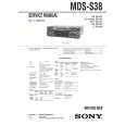 SONY MDSS38 Service Manual SONY MDSS38 Service Manual