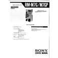 SONY RM-M7G Instrukcja Serwisowa SONY RM-M7G Instrukcja Serwisowa
