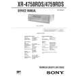 SONY XR4758RDS Service Manual SONY XR4758RDS Service Manual