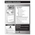 WHIRLPOOL YSF315PEJQ0 Installation Manual WHIRLPOOL YSF315PEJQ0 Installation Manual
