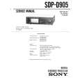 SONY SDPD905 Service Manual SONY SDPD905 Service Manual