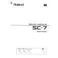 ROLAND SC-7 Owners Manual ROLAND SC-7 Owners Manual