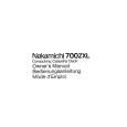 NAKAMICHI 700ZXL Owners Manual NAKAMICHI 700ZXL Owners Manual