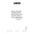 ZANUSSI ZT214 Owners Manual ZANUSSI ZT214 Owners Manual
