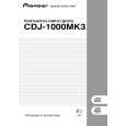 PIONEER CDJ-1000MK3/WYSXJ5 Owners Manual PIONEER CDJ-1000MK3/WYSXJ5 Owners Manual