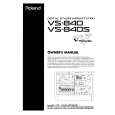 ROLAND VS-840 Owners Manual ROLAND VS-840 Owners Manual